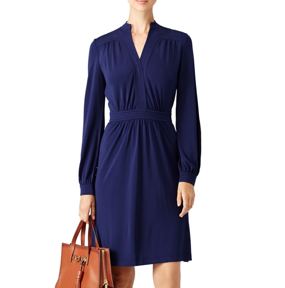 Tory Burch Navy Blue Valentina Dress